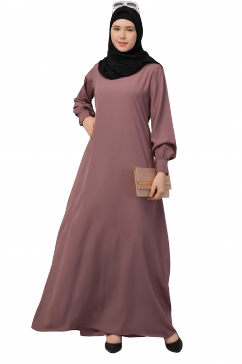 Women's Inner Abaya Dress-Pink (Size-M)